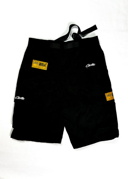 Corteiz Alcatraz Shorts Black