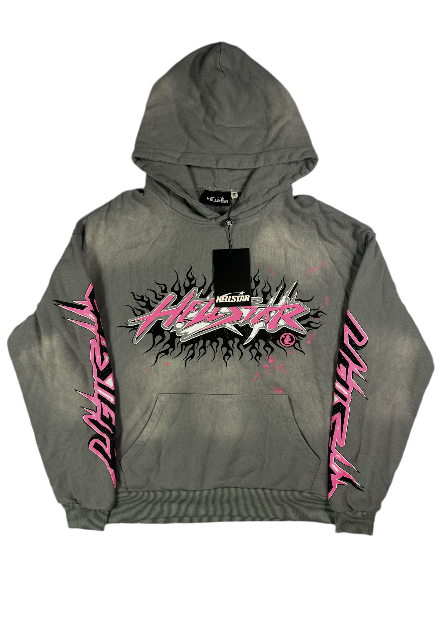 Hellstar Future Flame Hoodie Grey