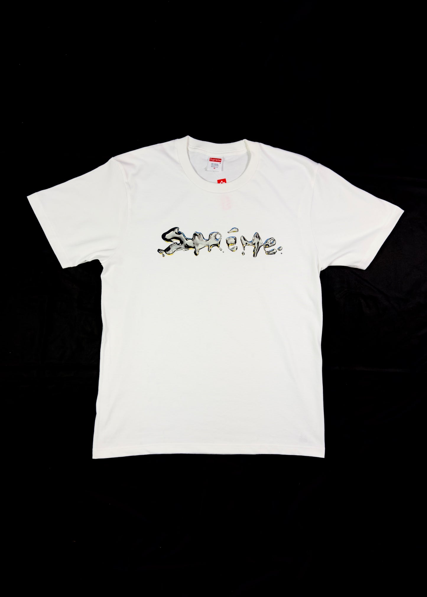 Supreme Liquid White tee
