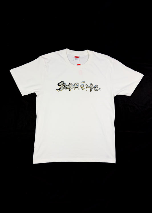 Supreme Liquid White tee